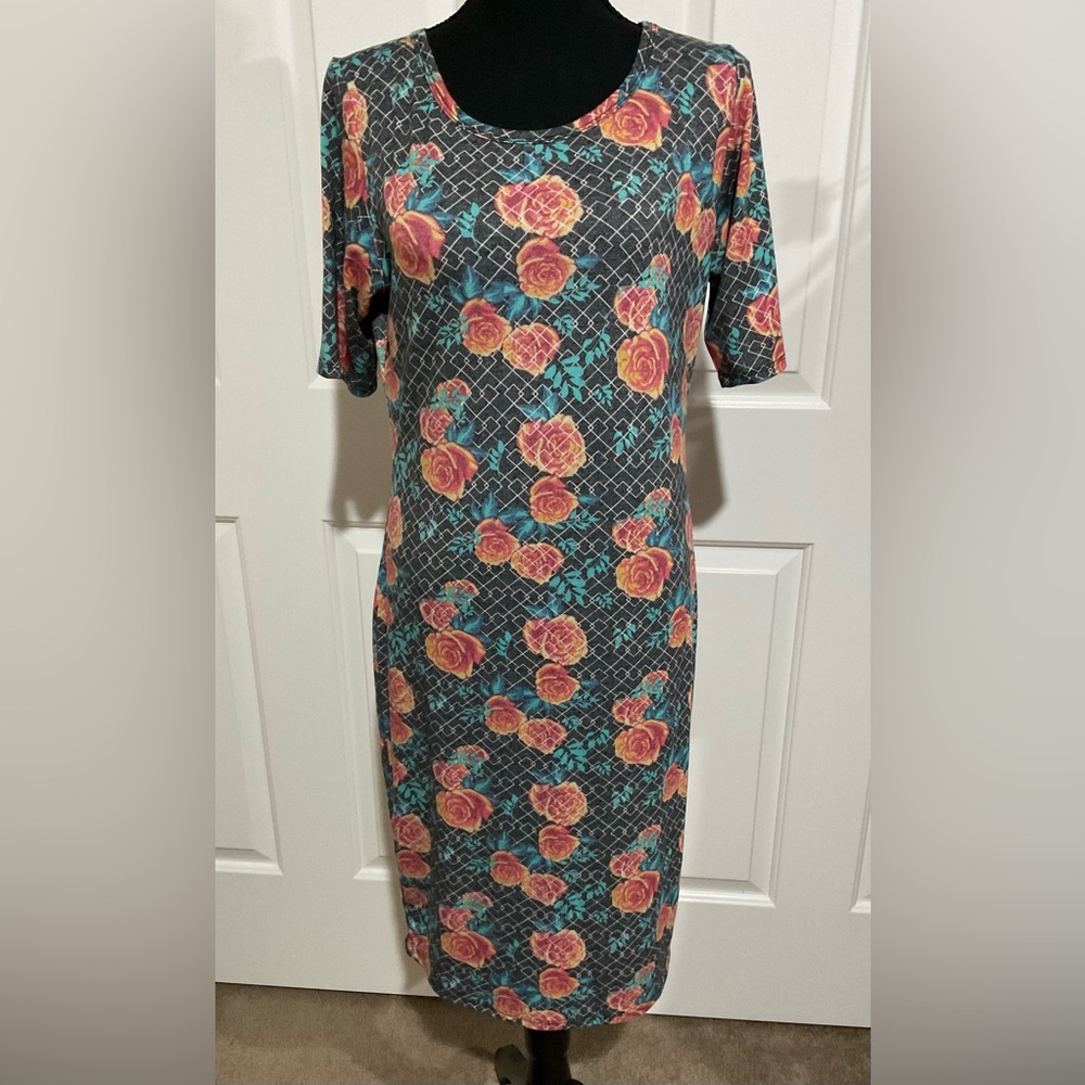 LuLaRoe M Floral Patterned Julia Dress